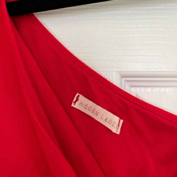 Red mermaid midi dress - Picture 2 of 7